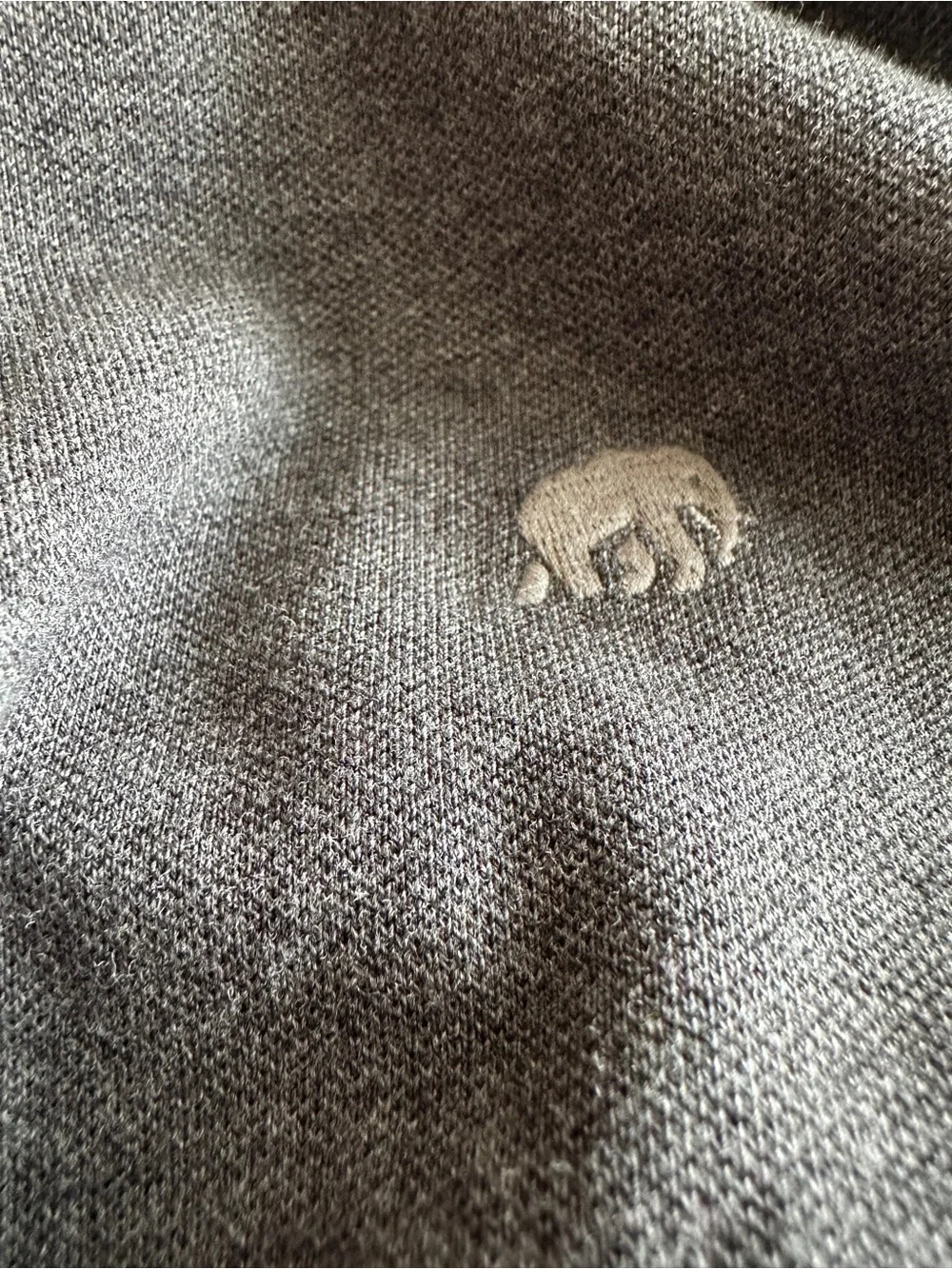 Men Banana Republic Polo Shirt Elephant Logo | Charcoal Grey | Size M
